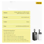 Cargador Bateria Portatil 50000mah Powerbank Multipuertos Aspor
