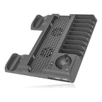 Soporte Vertical Base Para Play Station Ps4 Ventilador Slim Cargador