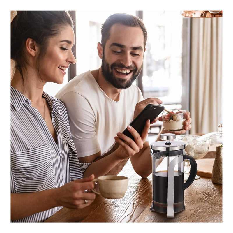 Prensa Francesa Cafetera De Lujo 800ml Acero Inoxidable
