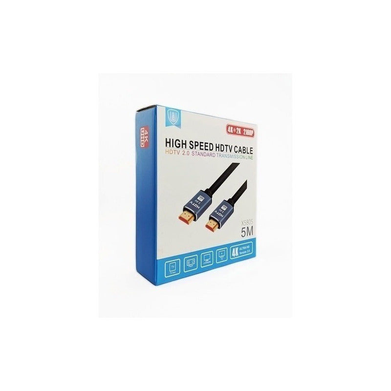 Cable Hdmi 4k Uhd De 5 Metros Hdtv 2.0v 2160p Alta Calidad
