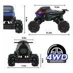 Auto A Control Remoto Monster Truck Lanza Agua Drift Luces