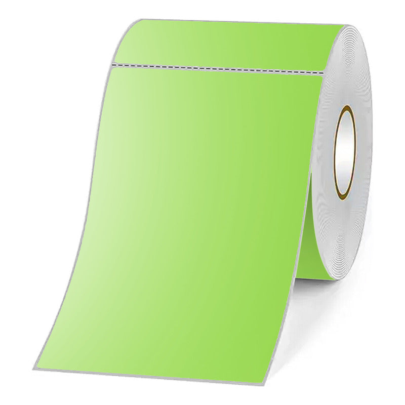 Etiquetas Adhesivas Térmicas 100x150mm Rollo 500u Verde