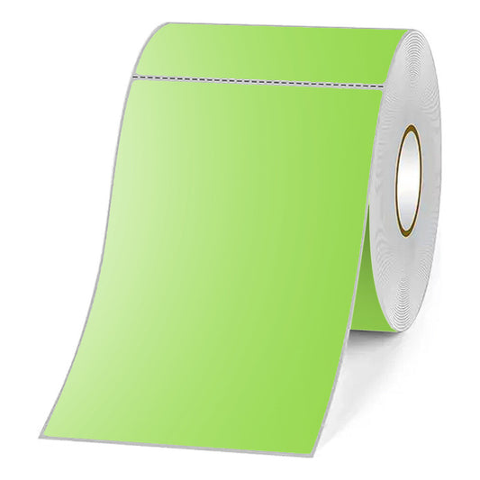 Etiquetas Adhesivas Térmicas 100x150mm Rollo 500u Verde