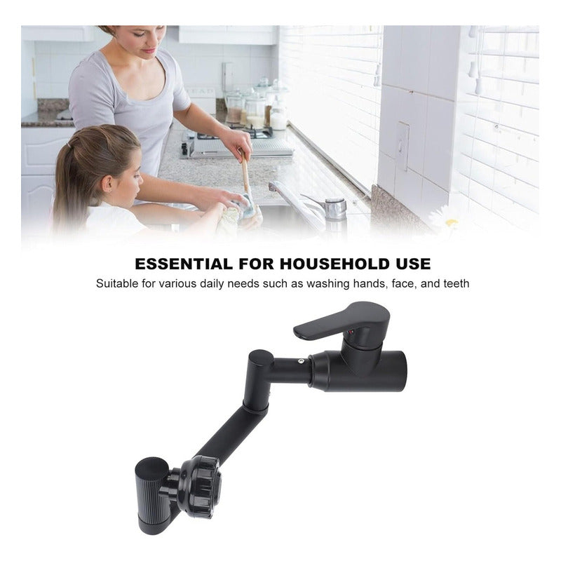 Llave Lavamanos Monomando Giratoria 360 Acero Inoxidable