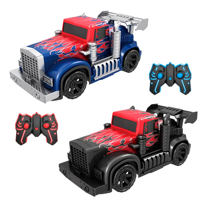 Auto A Control Remoto Camion Lanza Humo Power Optimus
