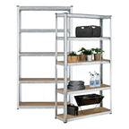 Estante Metalico 180x90x40 Oficinas Organizador Negro