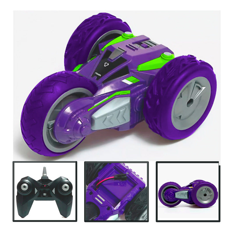 Auto Motor Loco A Control Remoto 3 Ruedas Recargable