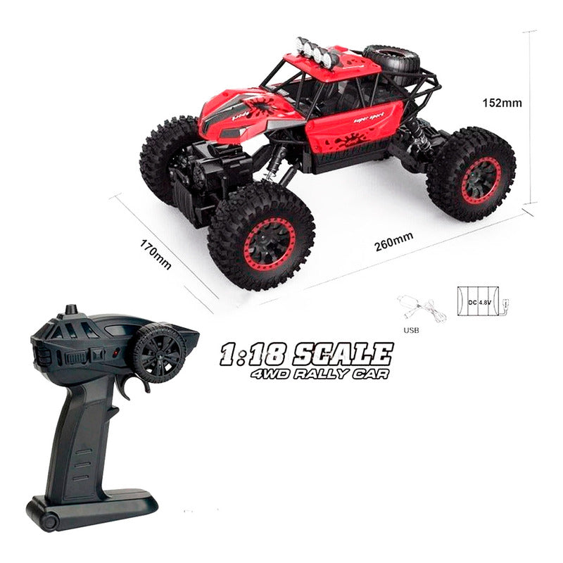 Auto Control Remoto Off Road Rockcrawler 2.4gz 1:18 4x4