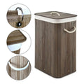 Cesto Canasto Ropa Sucia Bambu Whitmor 60 Cm Con Tapa Y Asas