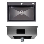Lavaplatos Handsink Sobrecubierta Acero 68x45cm + Accesorios