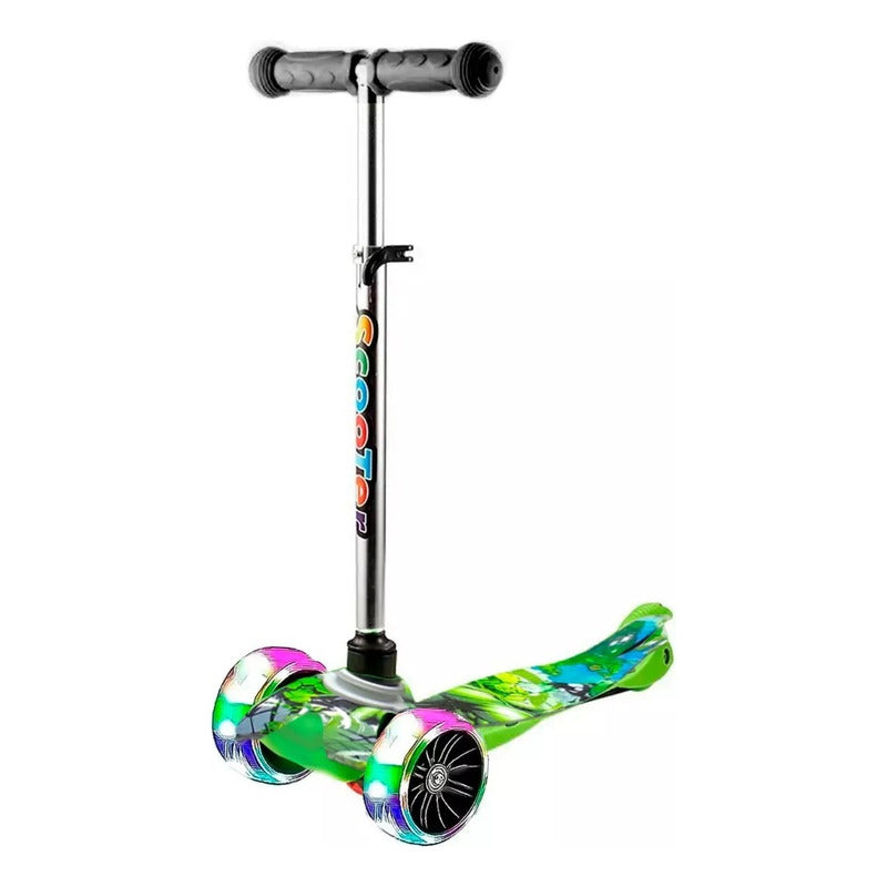 Monopatin Scooter 3 Ruedas Con Luz Led Niños  y Niñas