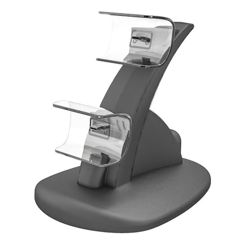Base Cargador Para Dualshock 4 Con 2 Slot Carga Micro Usb