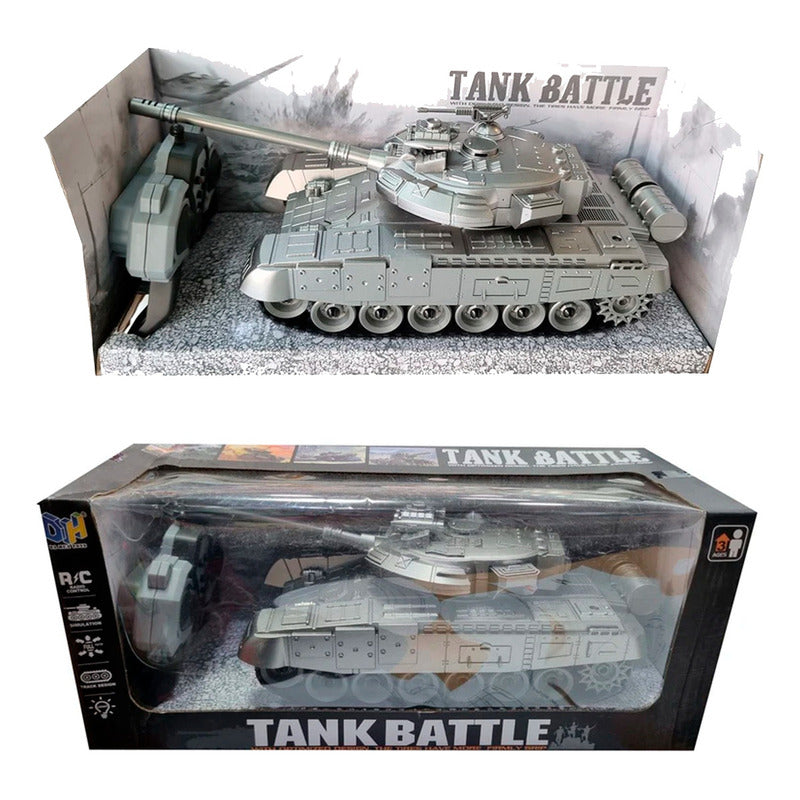 Tanque Militar Control Remoto Torreta 360° Con Luces