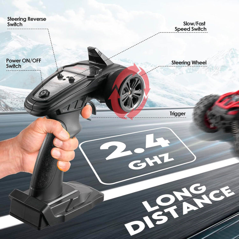 Auto A Control 4x4 Todo Terreno Rider Storm Profesional Escala 1:14
