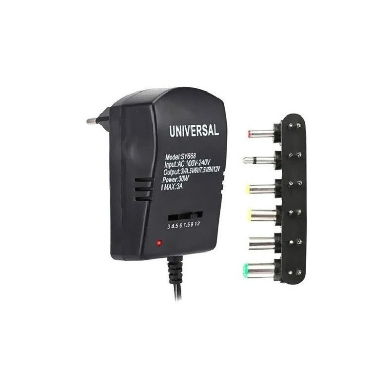 Adaptador De Corriente Universal 30w Regulable De 3v A 12v