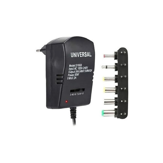 Adaptador De Corriente Universal 30w Regulable De 3v A 12v