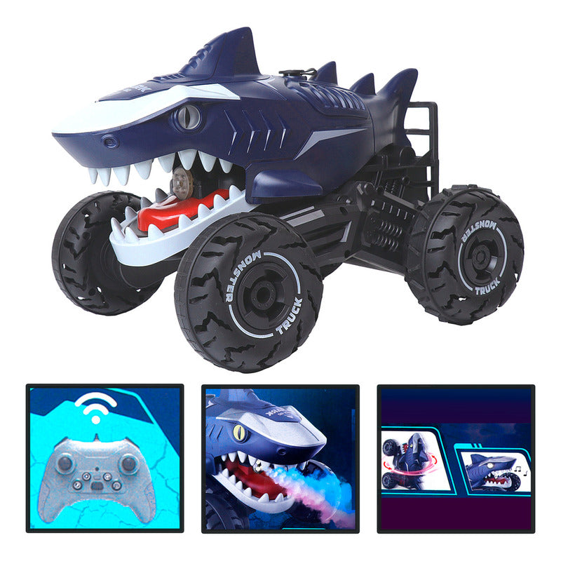Auto A Control Remoto Off Road Tiburon Robot Acrobatico