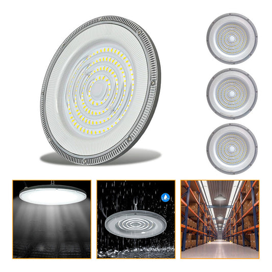 3 Foco Plafon 400w Ip65 Industrial Techo Campana Luz Fría