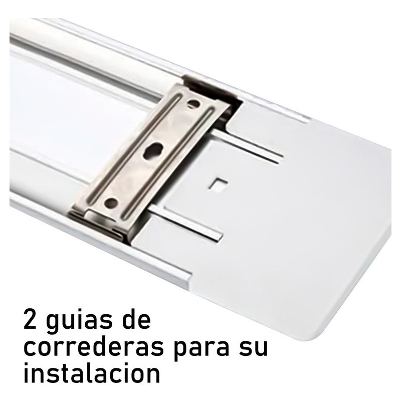 Tubo Led Canaleta 120cm Canoa Plana 36w Luz Fria