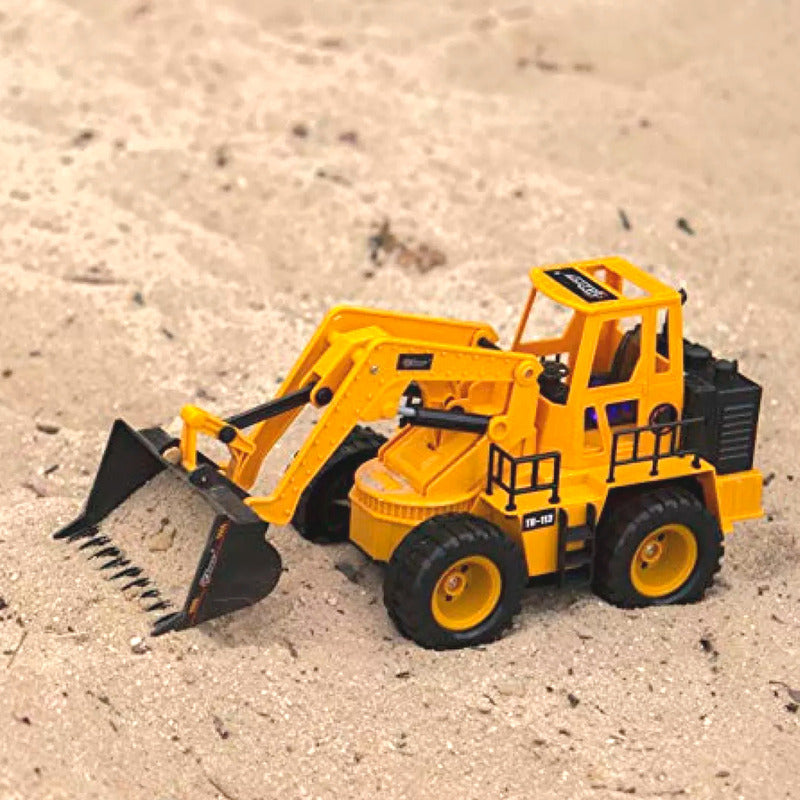Excavadora Bulldozer A Control Sonido Humo Luz