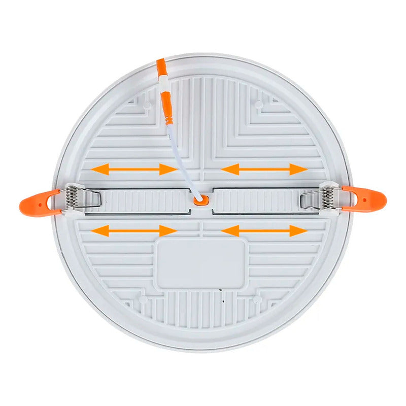 Foco Led Embutido Redondo Panel Luz Fría Blanco Abeja 9w