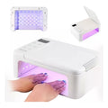 Lampara De Uñas Secadora Led De 350w Tactil Con Posa Mano