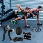 Set Hand Grip Ejercitador Manos Y Antebrazo Fitnics 10-60 Kg