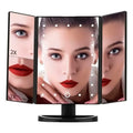 Espejo Con Luces Maquillaje Aumento 3x 24 Led 4 Pilas Aaa