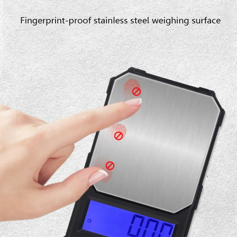 Pesa Digital Gramera Joyeria 0.01g A 500g 7 Unidades De Peso