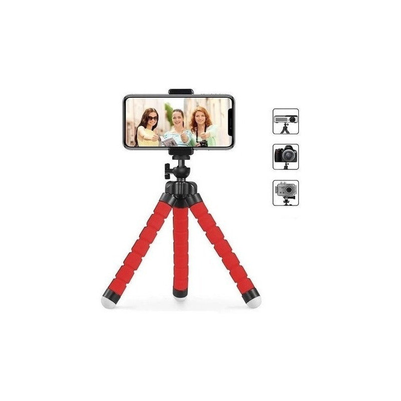 Pack 5 Mini Tripode Celular Selfie Flexible FlexiPod 360°