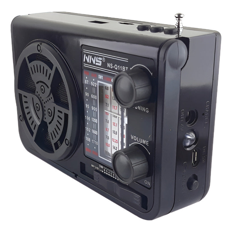 Radio Portatil Recargable Solar Bluetooth 8 Bandas