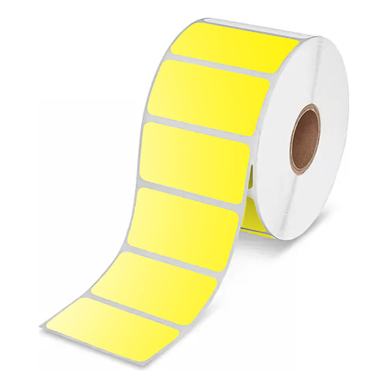 Etiquetas Adhesivas Térmicas 50x30mm Rollo 1000u Amarillo