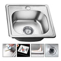 Lavaplatos Empotrado 38x38 Clasico Acero Inoxidable Cromado