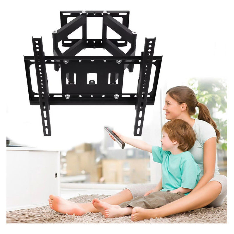 Soporte De Tv De Pared Brazo Doble 32-85 Pulgadas 120 Grados