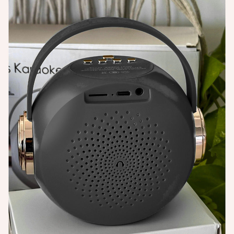 Parlante Con Micrófono 5 Efectos De Voz Bluetooth Luces Rgb