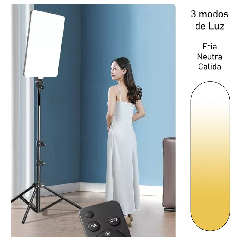 Panel Led De Fotografia Profesional 52cm Tripode Y Control