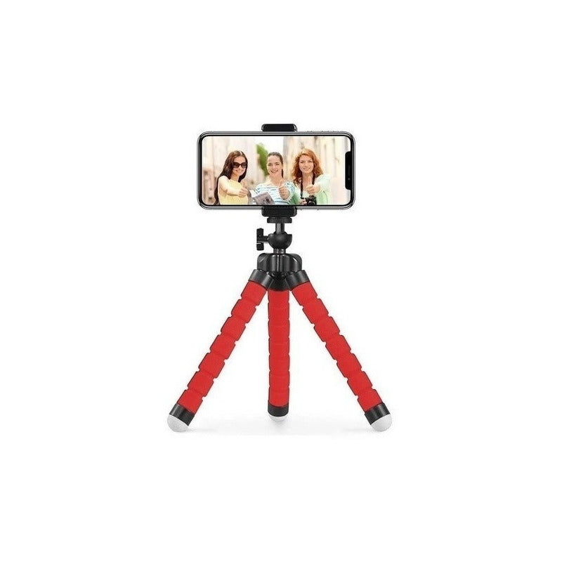 Pack 10 Mini Trípode Celular Selfie Flexible FlexiPod 360°