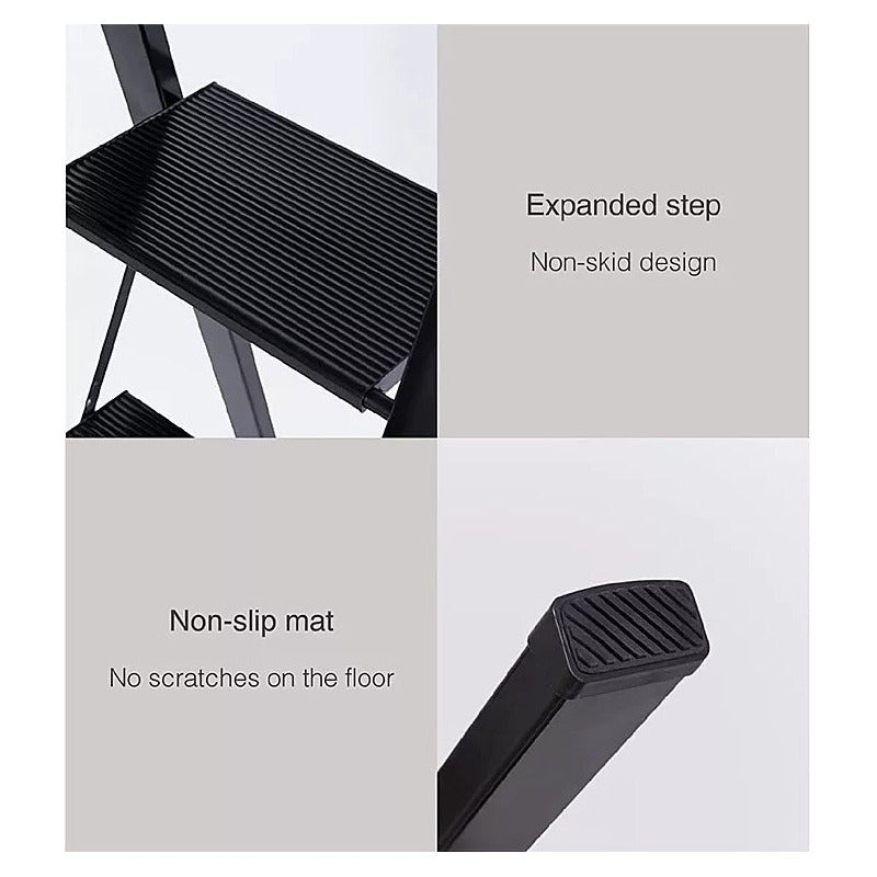 Escalera Taburete Carbono 4 Escalones Ultra Resistente 1.1mt