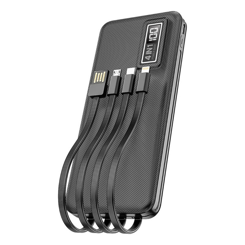 Cargador Bateria Portátil PowerBank Usb De 10000mah 4 En 1