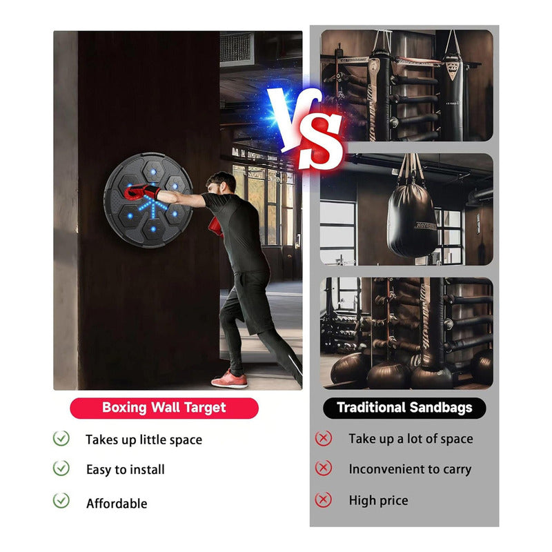 Maquina Boxeo Inteligente  Con Guantes Y Bluetooth Boxing Machine
