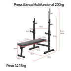 Press Banca Abdominal Reclinable Rack Pesas 5 Nivel