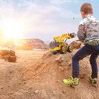 Excavadora Bulldozer A Control Sonido Humo Luz