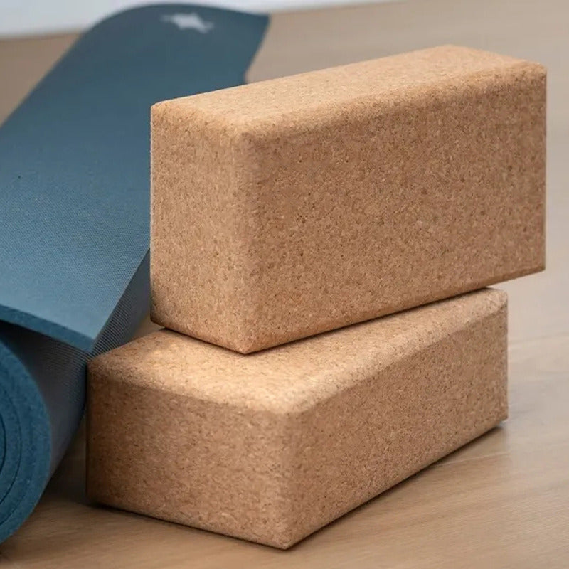 Bloque Yoga Corcho Pilates Elongación Alta Densidad Boomfit