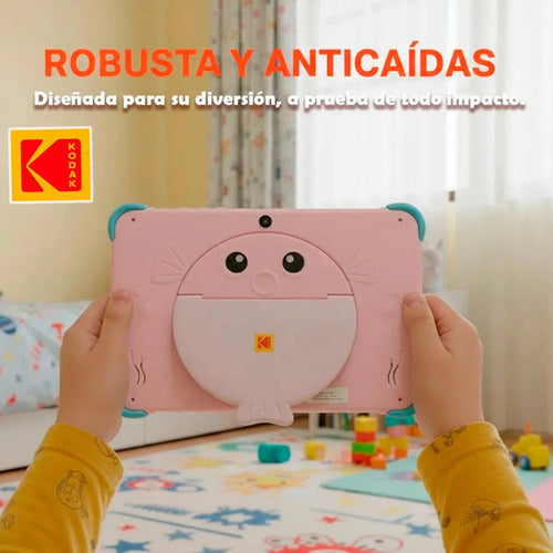 Tableta Infantil 10.1 Para Niños Wifi Kodak 4+64gb Dual Cam