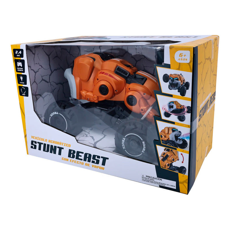 Auto a Control Remoto Bulldog Piruetas Humo Musica 360° 4x4