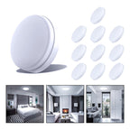 10 Foco Plafon Frameless Led Techo Sobrepuesto 48w Luz Fria