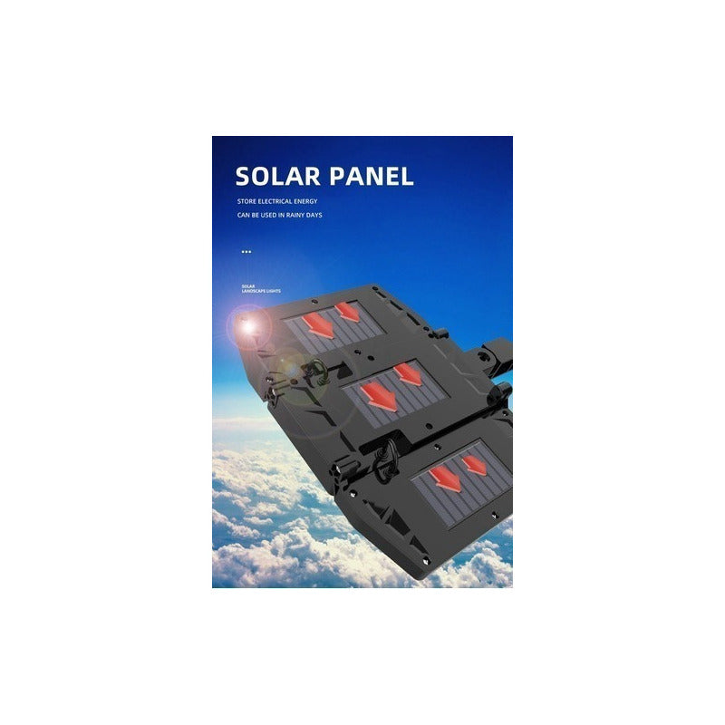 Foco Solar Led Sensor Movimiento Control Plegable Triple