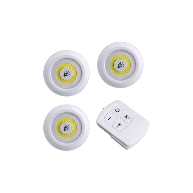 Set 3 Luces Led De Emergencia Inalambricas Control Remoto