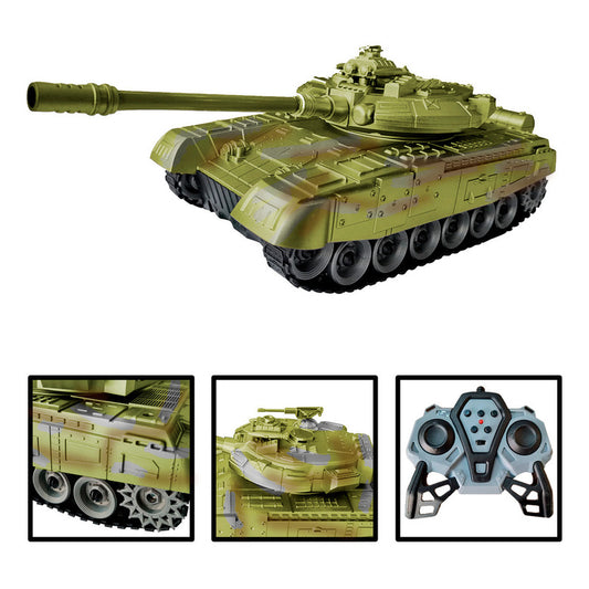 Tanque Militar Control Remoto Torreta 360° Con Luces
