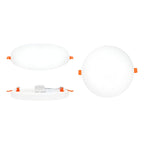 Pack 5 Foco Plafon Embutido 48w Sin Bordes Redondo Luz Fria